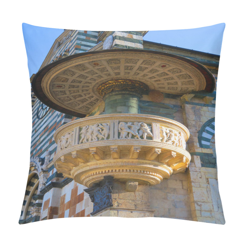 Personality  External Pulpit Of The Cathedral Of Prato,Tuscany,Italy Pillow Covers