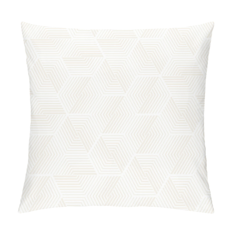 Personality  Vector Seamless Subtle Stripes Pattern. Modern Stylish Texture With Monochrome Trellis. Repeating Geometric Grid. Simple Lattice Graphic Design. Pillow Covers