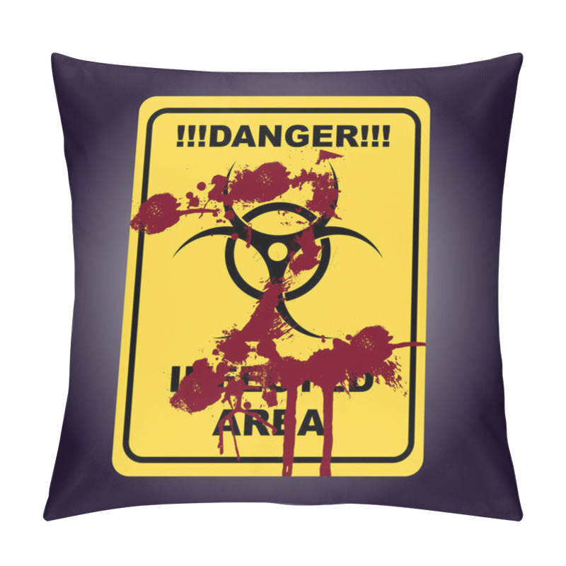 Personality  Sign Of Infected Area Pillow Covers