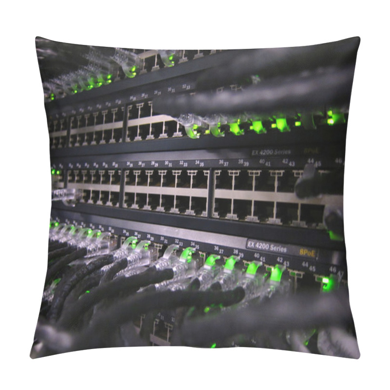 Personality  Network Cables In A Data Center Pillow Covers