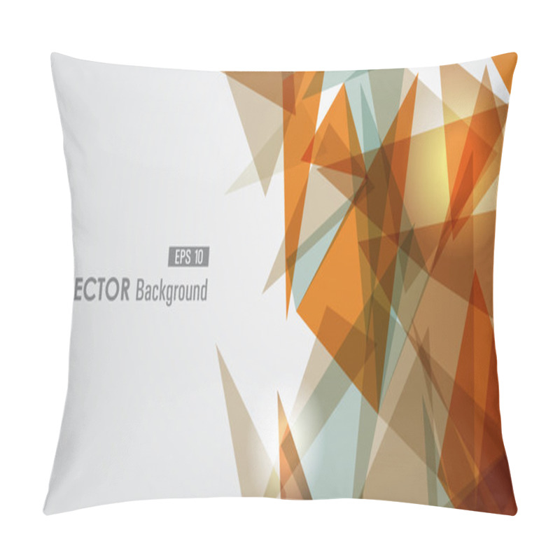 Personality  Warm Tones Geometric Transparency. Pillow Covers