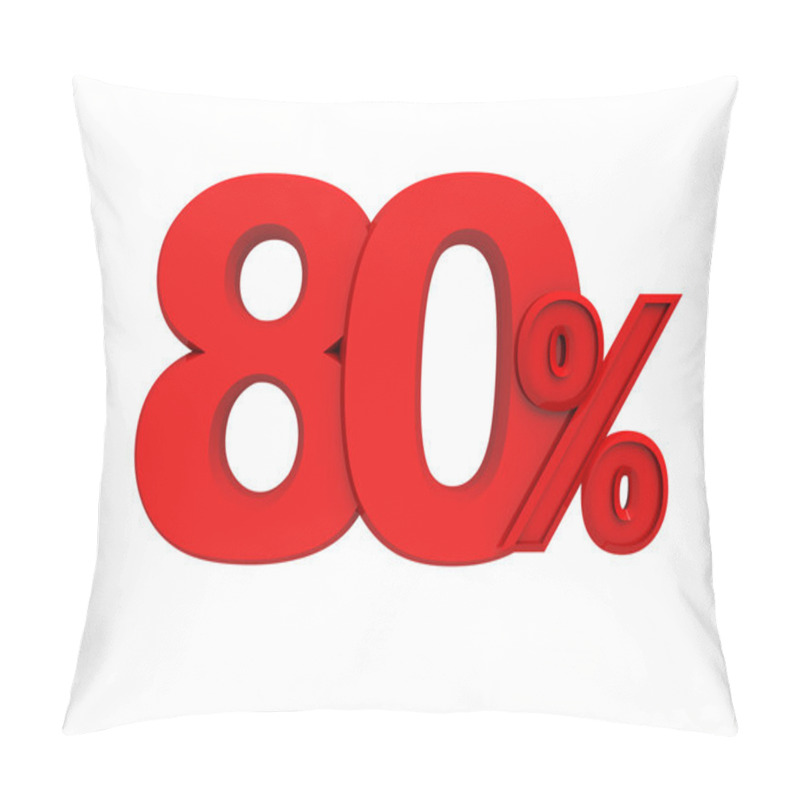 Personality  Red Sign 80 Percent Pillow Covers