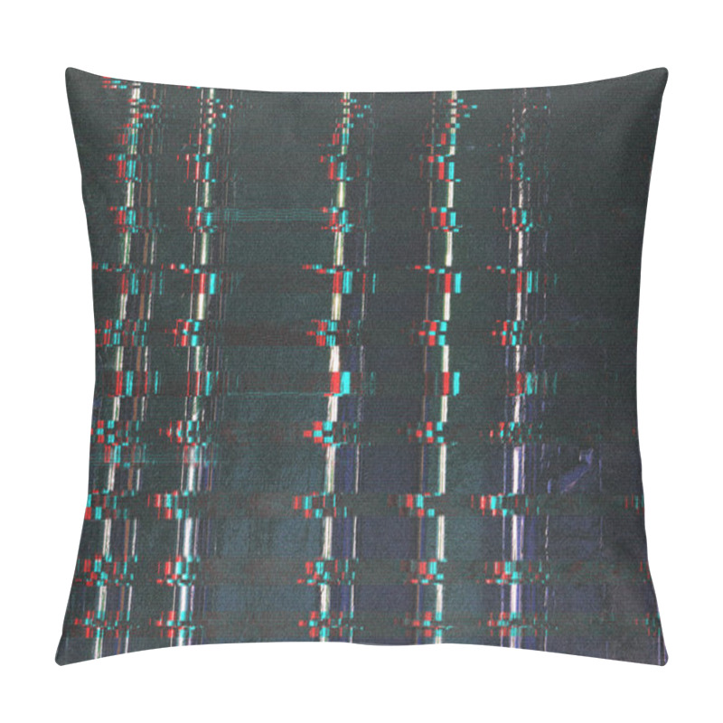 Personality  Glitch Error Defect Abstract Effect Backdrop Design Pillow Covers