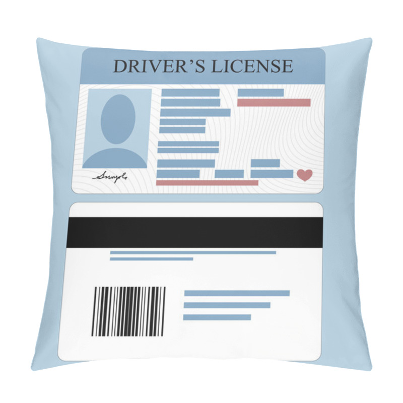 Personality  Drivers License Pillow Covers