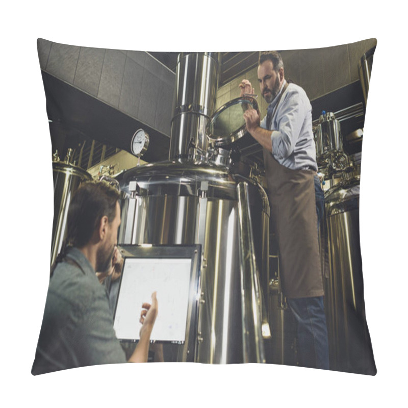 Personality  Brewers Working With Tanks   Pillow Covers