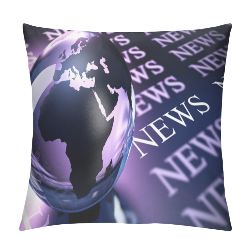 Personality  Worldwide News Background Pillow Covers