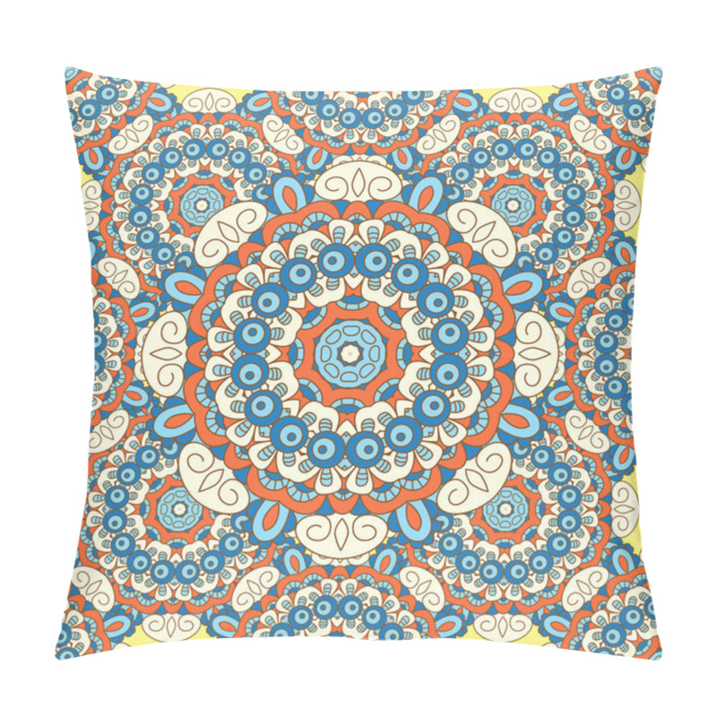 Personality  Seamless  Vector  Background With Mandala.  Pillow Covers