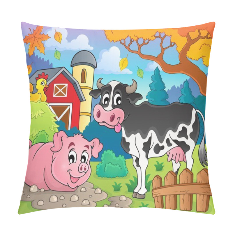 Personality  Farm Animals Theme Image 2 Pillow Covers