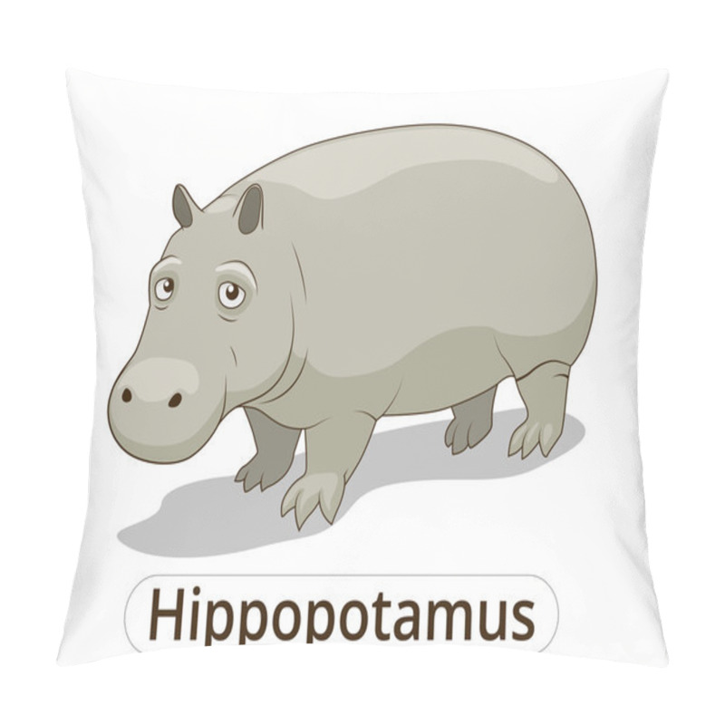 Personality  Hippopotamus African Savannah Animal Cartoon Pillow Covers