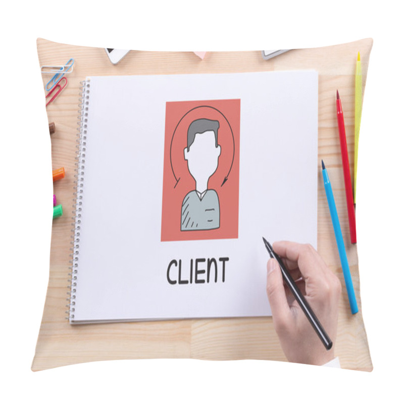 Personality   BUSINESS, CLIENT CONCEPT Pillow Covers