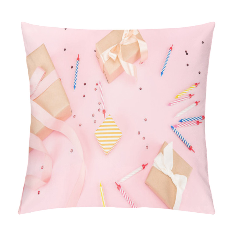 Personality  Candles With Gift Boxes And Confetti Pillow Covers