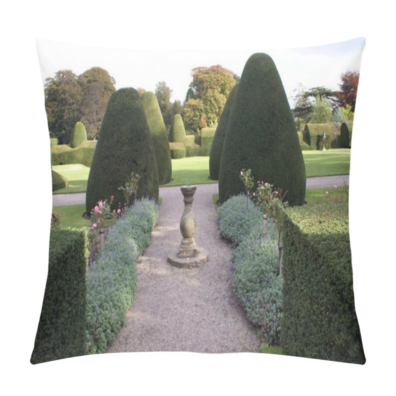 Personality  Chirk Castle Garden At Chirk Near Wrexham, Wales, England Pillow Covers