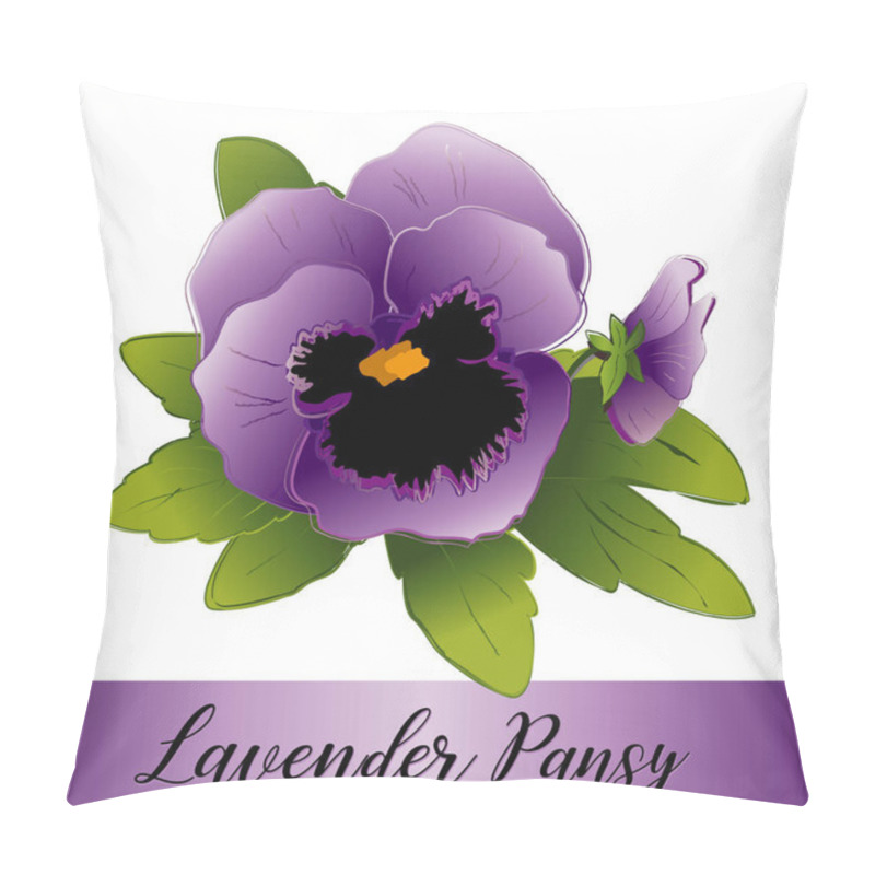 Personality  Pansy Flowers, Lavender  Pillow Covers