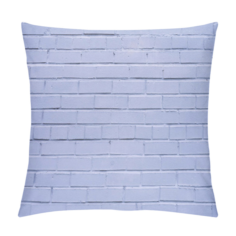 Personality  Purple Violet Brick Painted Wall, Abstract Urban Background, Texture, Banner Design, Copy Space Pillow Covers