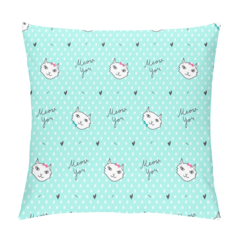 Personality  Cats In Love Pattern Pillow Covers