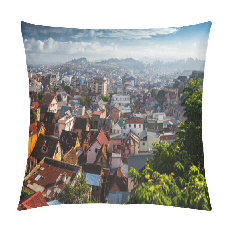 Personality  Madagascar. City Of Antananarivo Pillow Covers