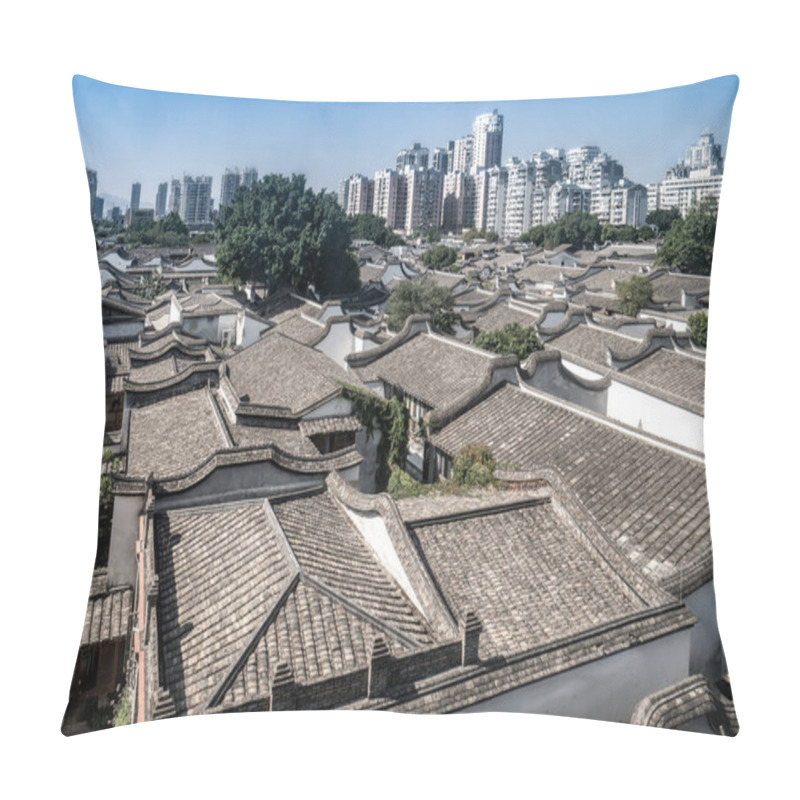 Personality  Ancient Residential Buildings In Fuzhou Pillow Covers