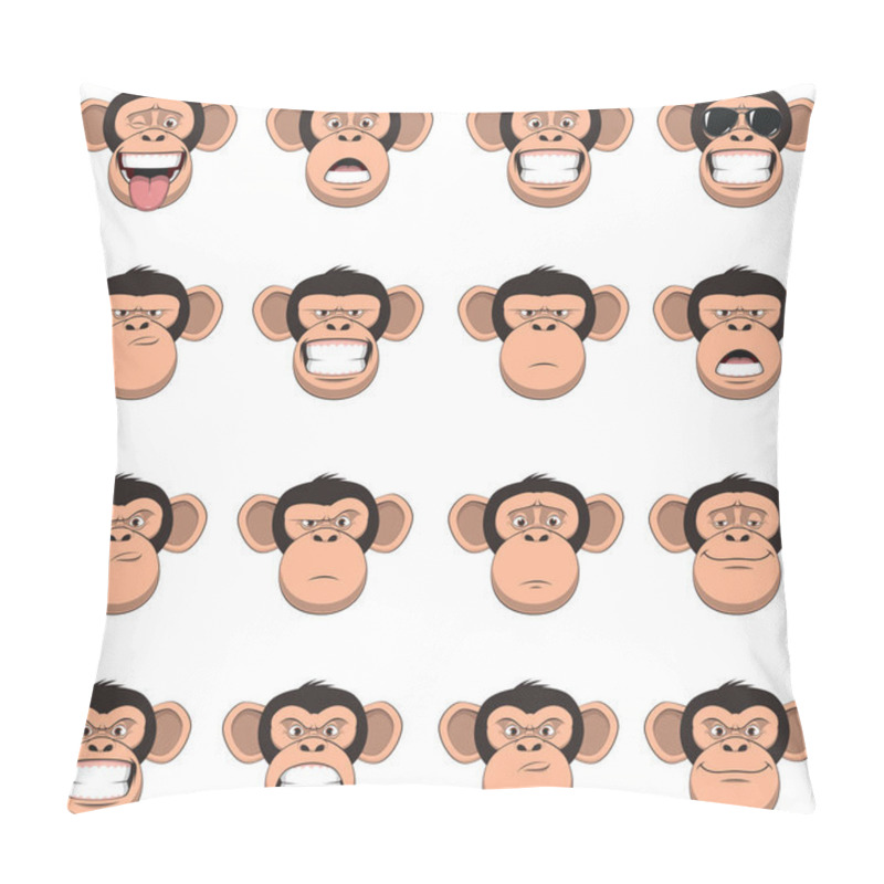 Personality  Set Head Monkey Pillow Covers