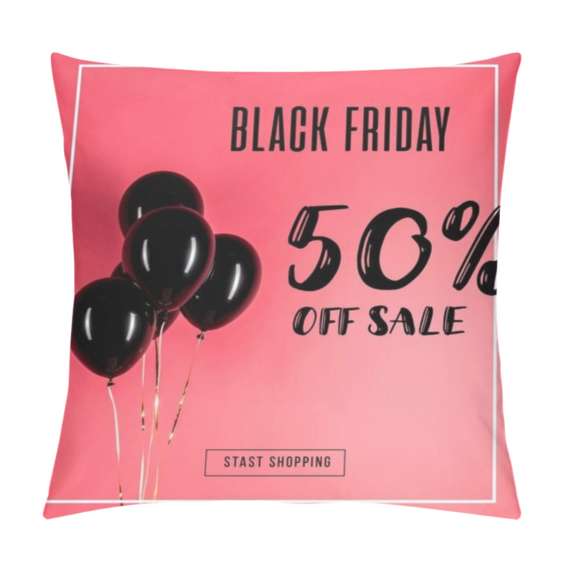 Personality  Pack Of Black Balloons Pillow Covers