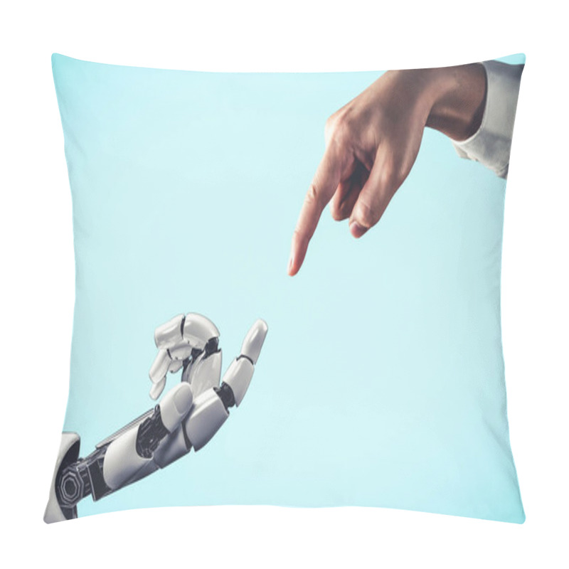 Personality  Future Artificial Intelligence And Machine Learning For AI Droid Robot Or Cyborg Pillow Covers