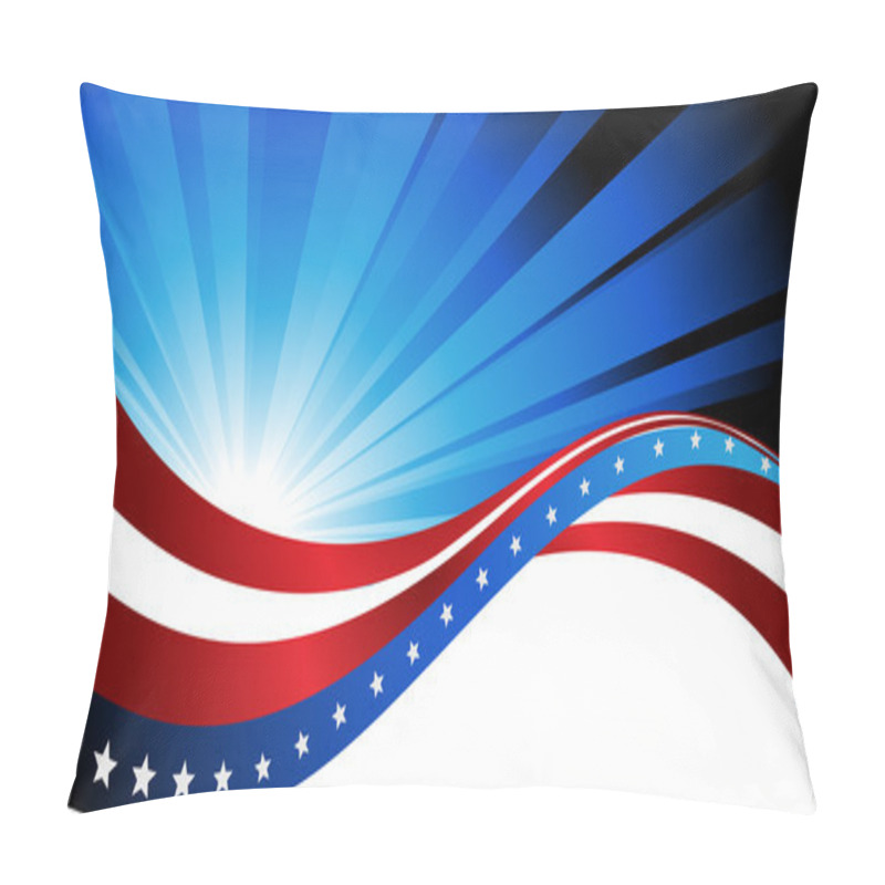 Personality  American Flag, Abstract Background Of The  Pillow Covers