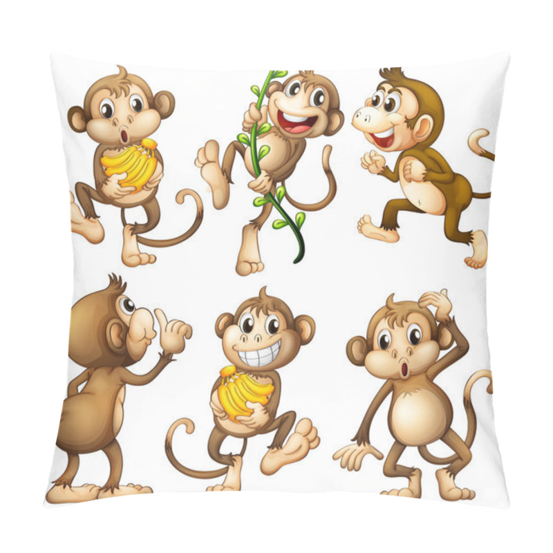 Personality  Playful Wild Monkeys Pillow Covers