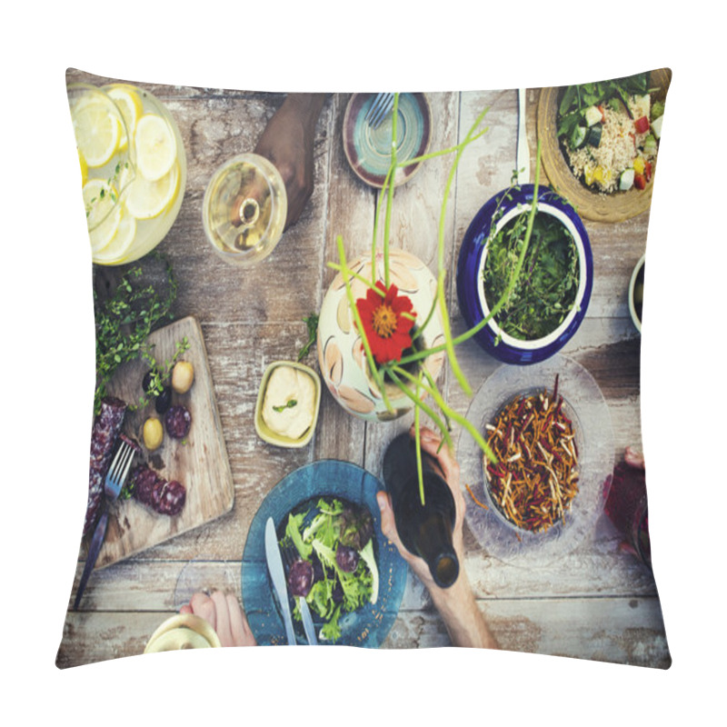 Personality  Food And Beverage On Table Pillow Covers