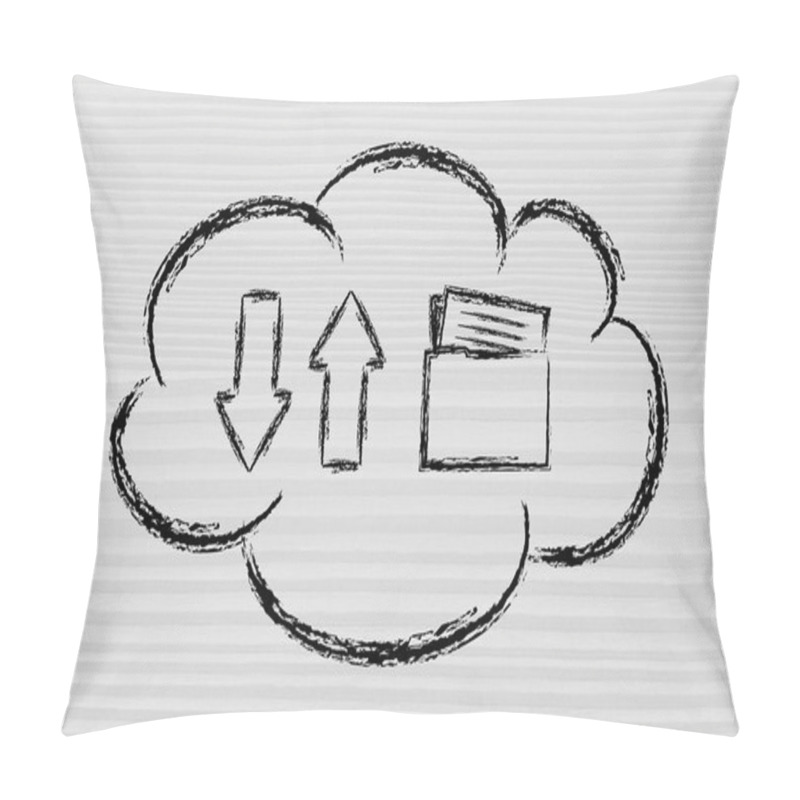 Personality  Cloud Computing Data Transfers Pillow Covers