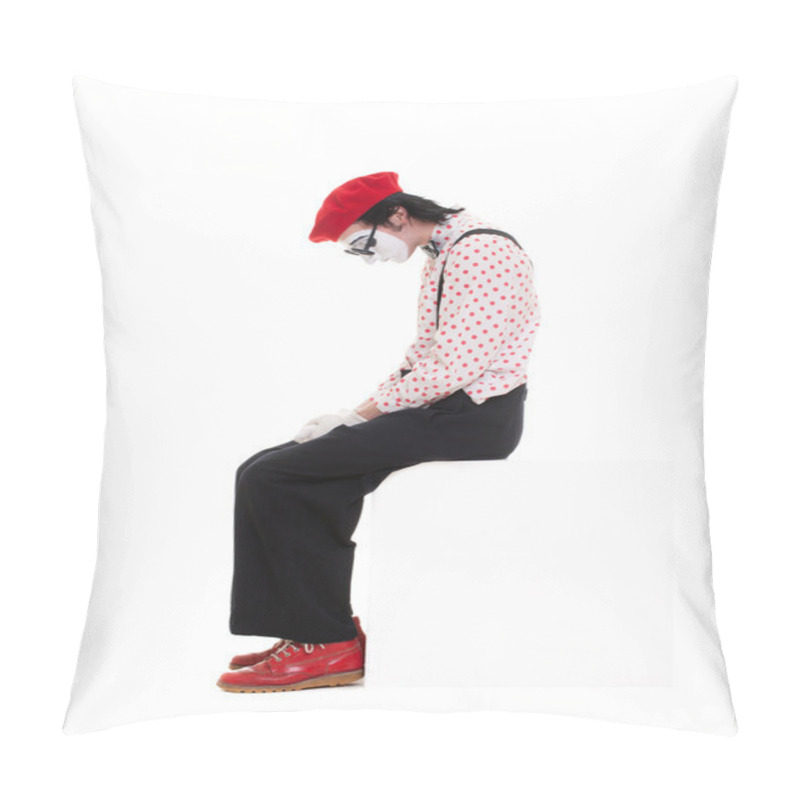 Personality  Portrait Of Sad Mime Pillow Covers