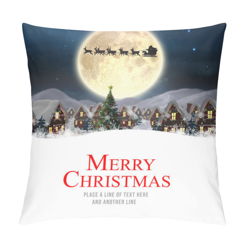 Personality  Merry Christmas Against Santa Delivery Presents Pillow Covers