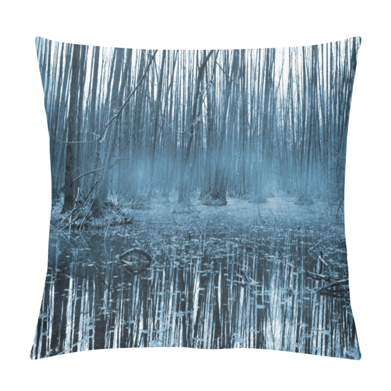 Personality  Misty Forest Om Bog Pillow Covers