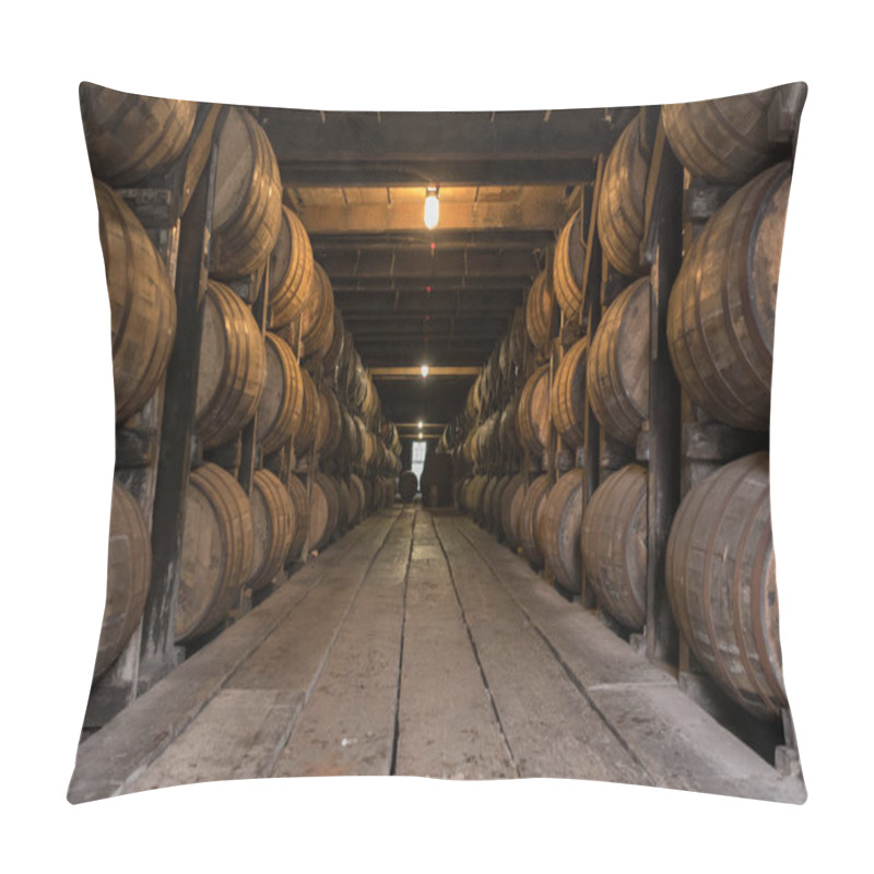 Personality  Low Angle Of Bourbon Aging Warehouse Walkway Pillow Covers