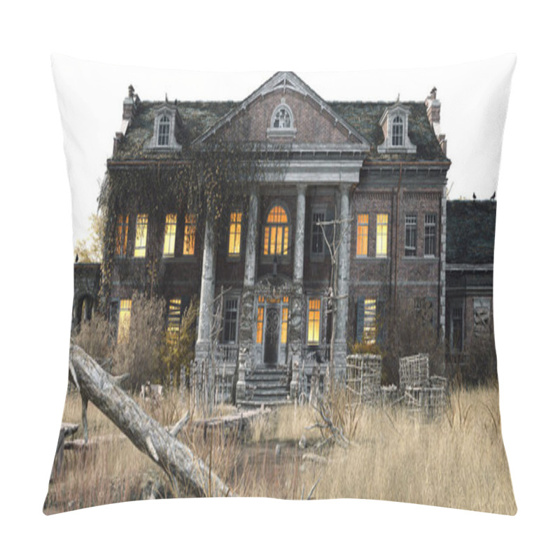 Personality  Southern Mansion Fantasy Architecture, 3D Illustration, 3D Rendering Pillow Covers