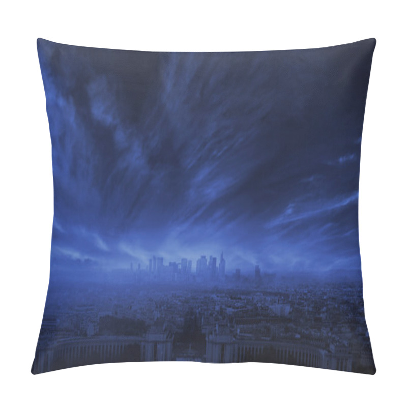 Personality  A Photo Of Amazing Storm In The City Pillow Covers