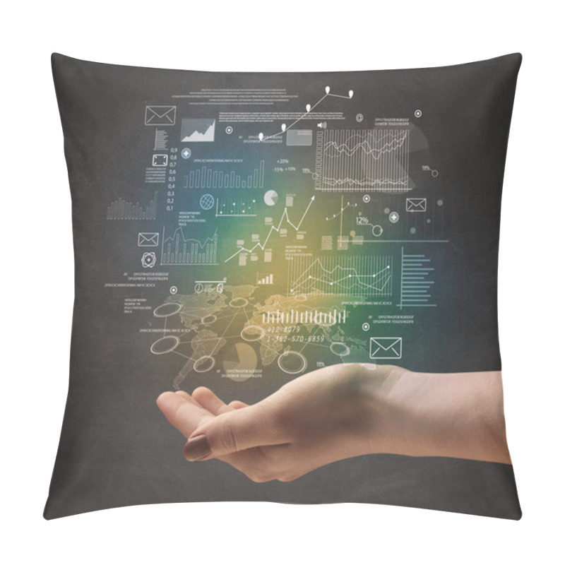 Personality  Hand Holding Business Plan  Pillow Covers