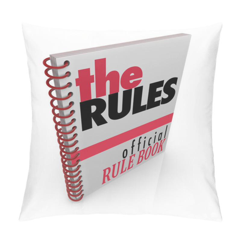 Personality  The Rules Book Official Rule Manual Directions Pillow Covers