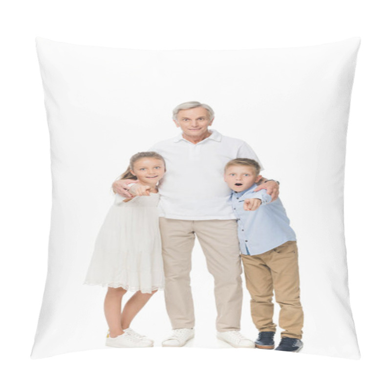 Personality  Grandfather And Grandchildren   Pillow Covers