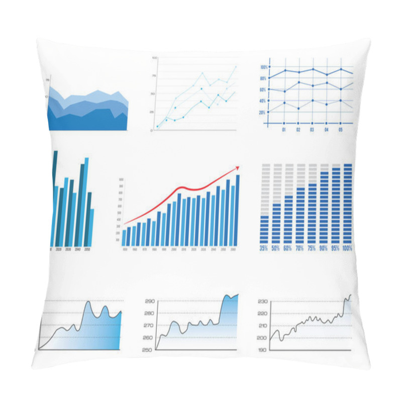 Personality  Business Evolution Graphs Pillow Covers