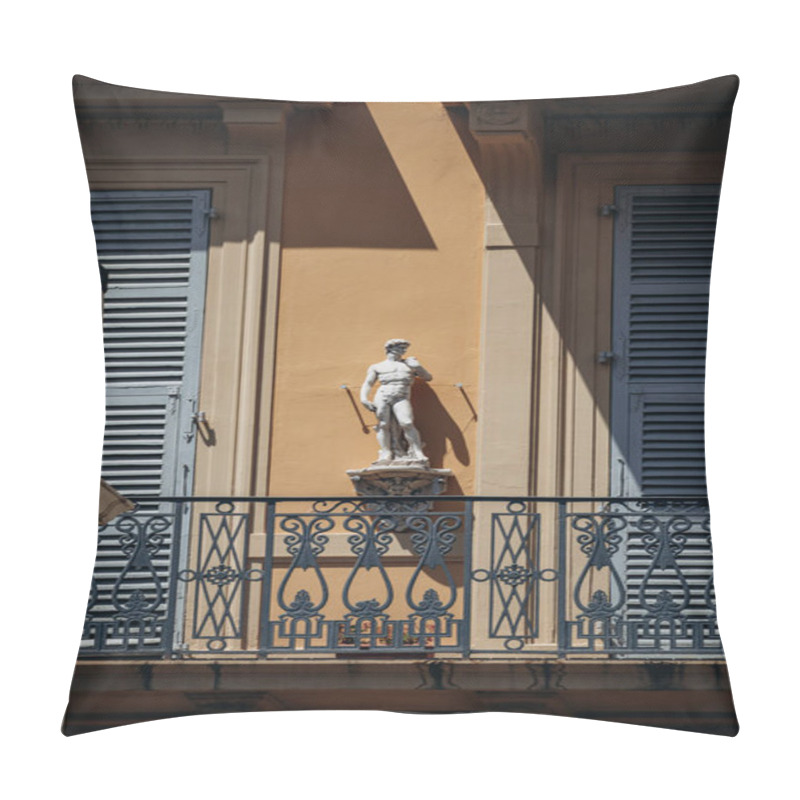 Personality  Facade Of A Historic Building In The Center Of Nice Pillow Covers