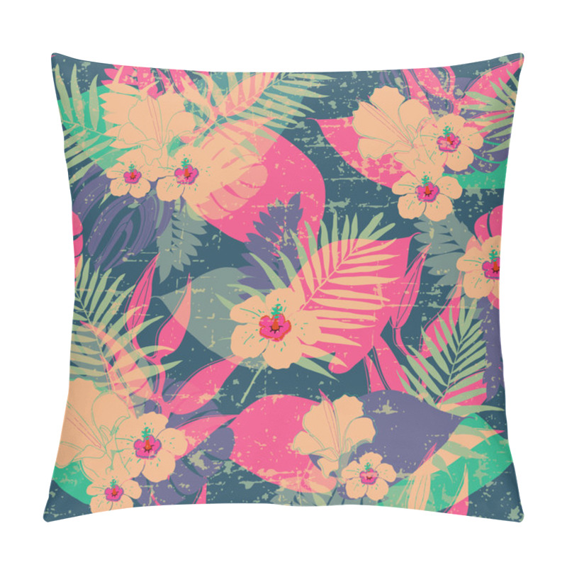 Personality  Exotic Leaves And Flowers  Pattern. Pillow Covers