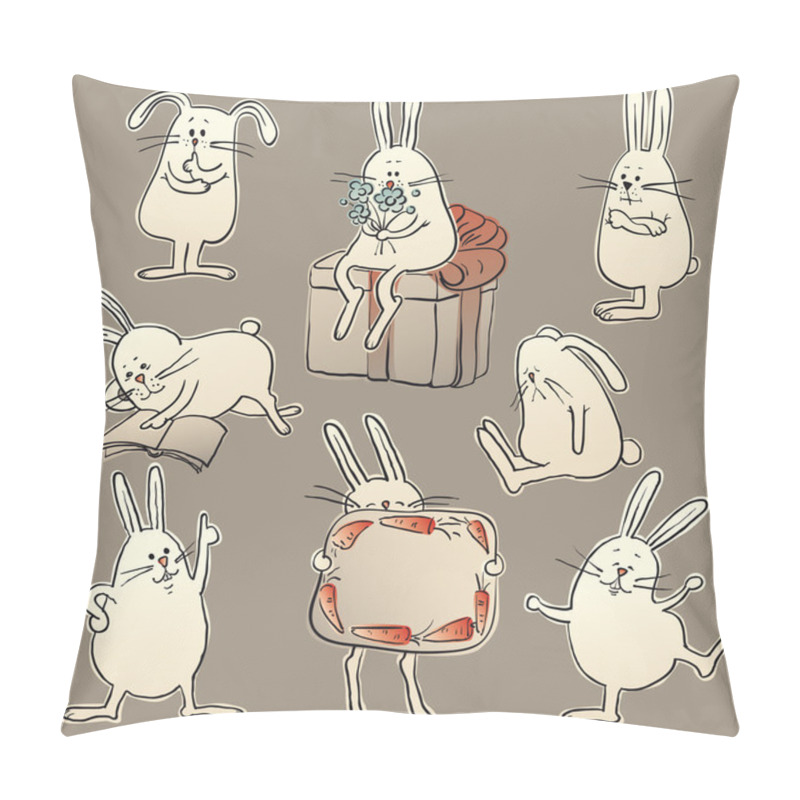 Personality  Rabbits Pillow Covers