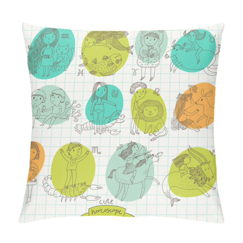 Personality  Zodiac Signs Set Pillow Covers