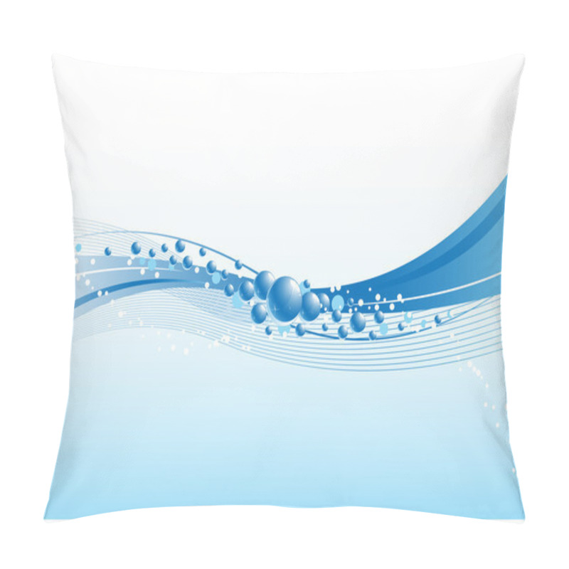 Personality  Purity Water Drops, Waves And Bubbles Pillow Covers