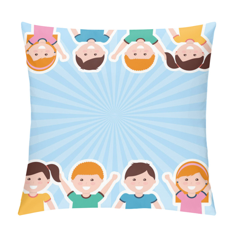 Personality  Happy Kids Cartoon Pillow Covers