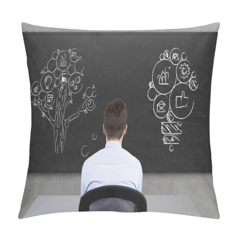 Personality  Business Icon In Form Lamp And Tree Pillow Covers