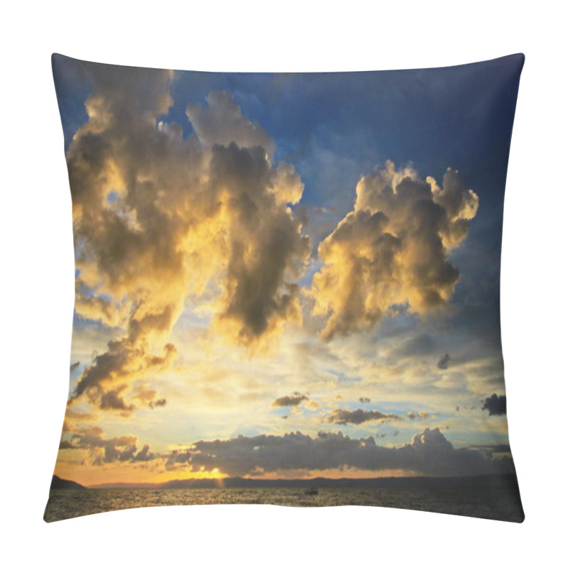 Personality  Blue Sky With White Clouds Pillow Covers