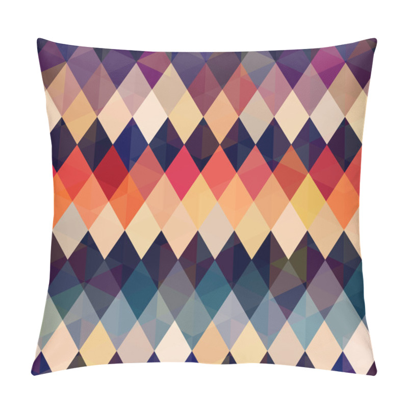 Personality  Seamless Retro Diamond Background Pillow Covers