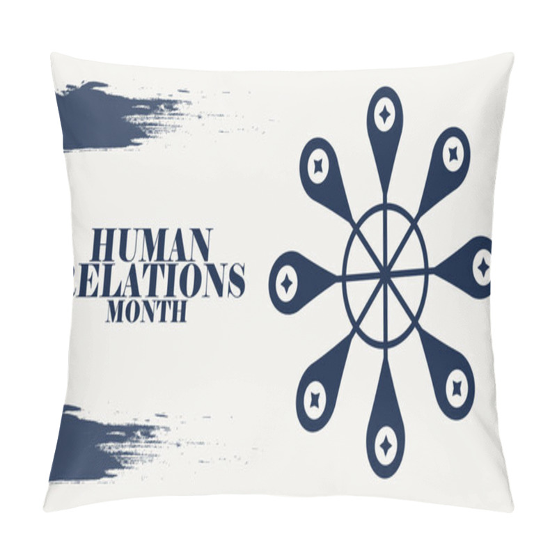 Personality  Empathy And Unity: Honoring Human Relations Month Pillow Covers