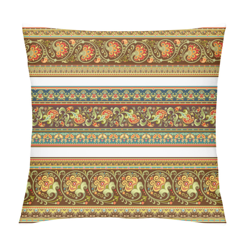 Personality  Abstract Ethnic Stripes. Ornamental Borders Set Pillow Covers