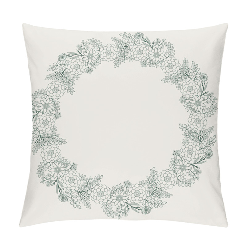 Personality  Floral Frame Pillow Covers